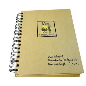Mom A Mothers Journal Kraft Spiral Bound New Baby Keepsake Journals Unlimited